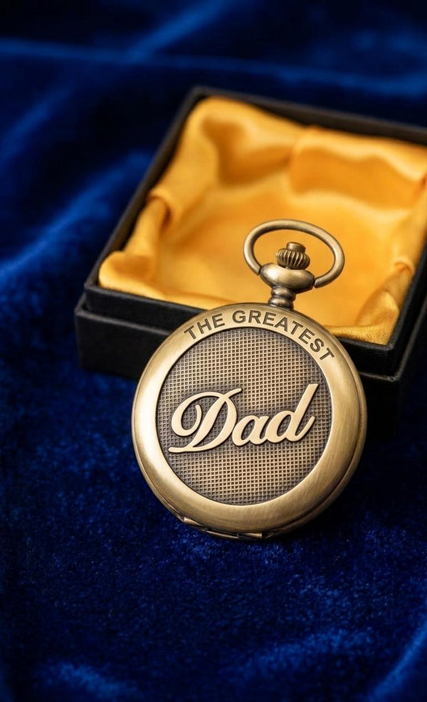 Timeless Vintage Quartz Pocket Watch Keychain