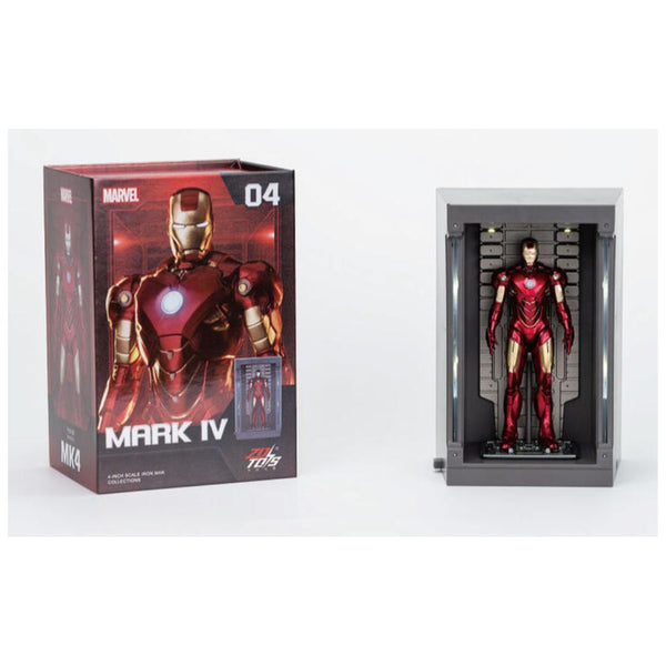 ZD Toys: Iron Man Hall of Armor Set - Mark 04, 4-Inch Figure - Bear Hugs