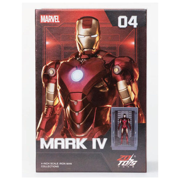 ZD Toys: Iron Man Hall of Armor Set - Mark 04, 4-Inch Figure - Bear Hugs