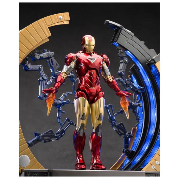 ZD Toys: Marvel Avengers Suit Up Gantry With Iron Man Mark 06 - Action Figure 4 Inch - Bear Hugs