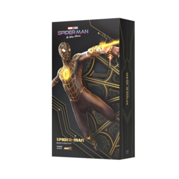 ZD Toys: Marvel Spider Man Black & Gold Suit - 7 Inch Figure - Bear Hugs