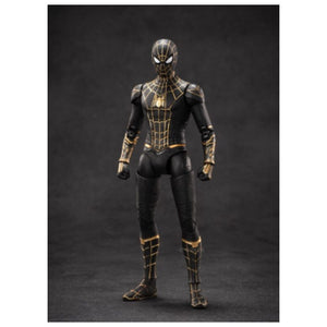 ZD Toys: Marvel Spider Man Black & Gold Suit - 7 Inch Figure - Bear Hugs