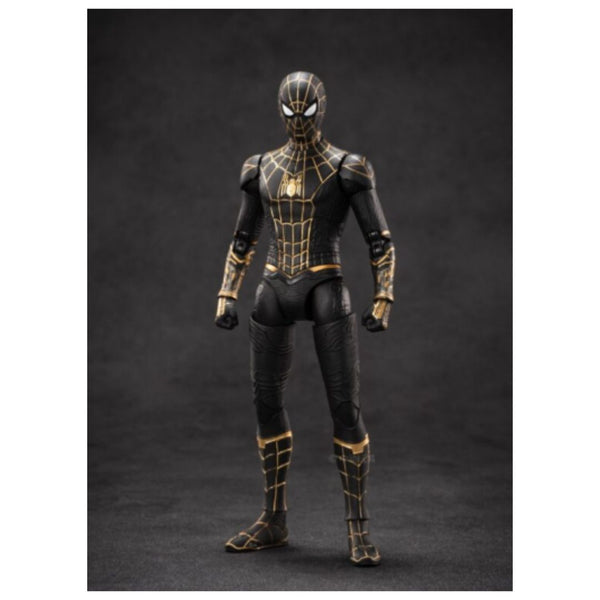 ZD Toys: Marvel Spider Man Black & Gold Suit - 7 Inch Figure - Bear Hugs