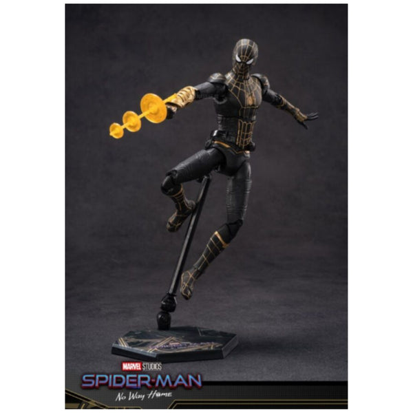 ZD Toys: Marvel Spider Man Black & Gold Suit - 7 Inch Figure - Bear Hugs