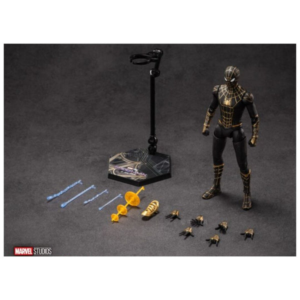 ZD Toys: Marvel Spider Man Black & Gold Suit - 7 Inch Figure - Bear Hugs