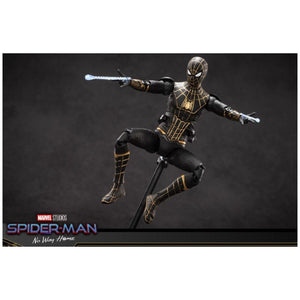 ZD Toys: Marvel Spider Man Black & Gold Suit - 7 Inch Figure - Bear Hugs