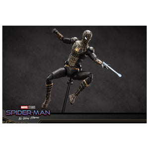 ZD Toys: Marvel Spider Man Black & Gold Suit - 7 Inch Figure - Bear Hugs