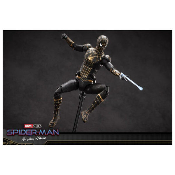 ZD Toys: Marvel Spider Man Black & Gold Suit - 7 Inch Figure - Bear Hugs