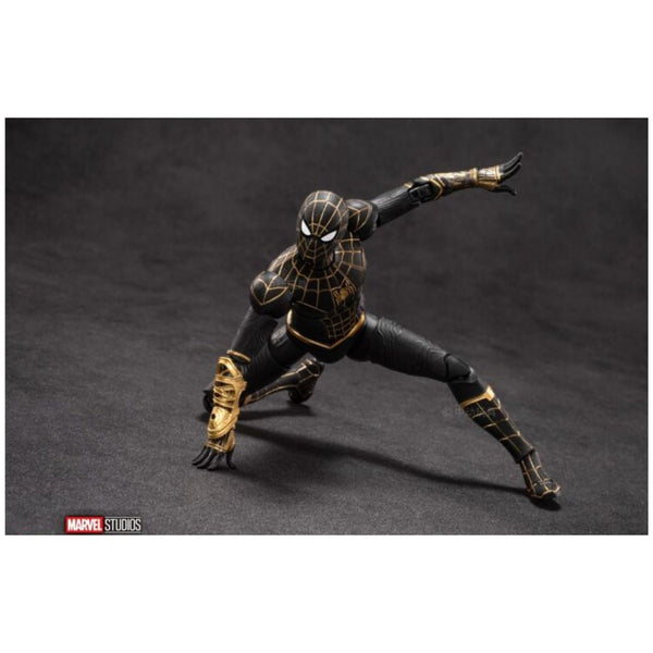 ZD Toys: Marvel Spider Man Black & Gold Suit - 7 Inch Figure - Bear Hugs