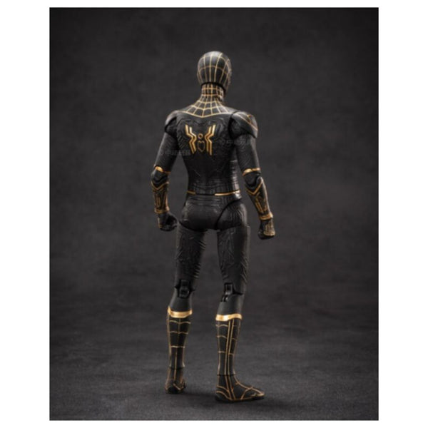 ZD Toys: Marvel Spider Man Black & Gold Suit - 7 Inch Figure - Bear Hugs