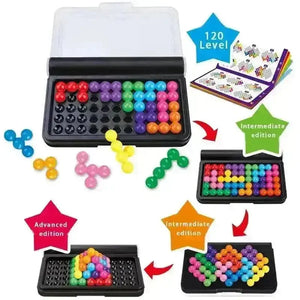 120 Challenges IQ 3D Puzzle Board Game - Bear Hugs