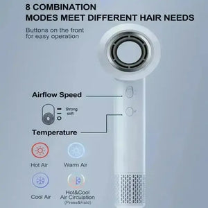 1500W High-Speed Ionic Hair Dryer - Bear Hugs