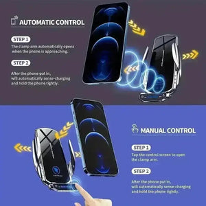 15W Fast Wireless Car Charger & Phone Holder - Bear Hugs