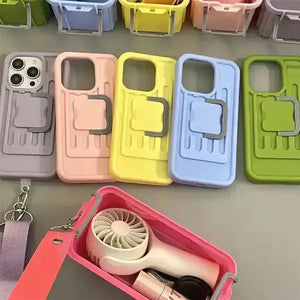2 in 1 Storage Bag Phone Case (For iPhones) - Bear Hugs