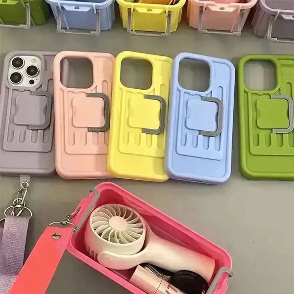 2 in 1 Storage Bag Phone Case (For iPhones) - Bear Hugs