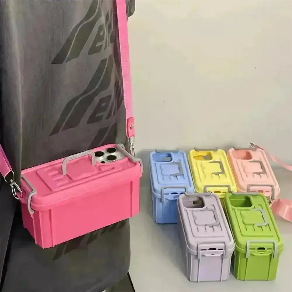 2 in 1 Storage Bag Phone Case (For iPhones) - Bear Hugs