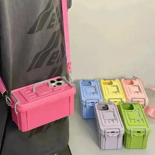 2 in 1 Storage Bag Phone Case (For iPhones) - Bear Hugs