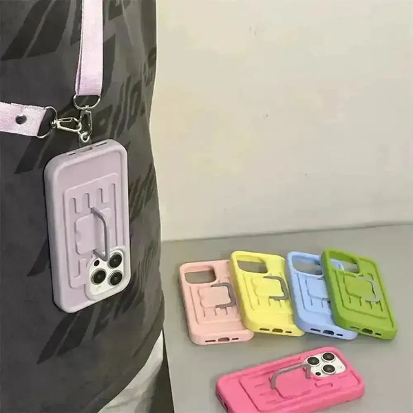 2 in 1 Storage Bag Phone Case (For iPhones) - Bear Hugs