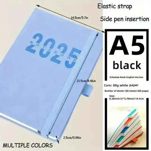 2025 A5 Premium Daily Planner Notebook - Bear Hugs