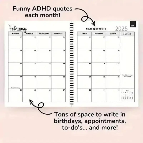 2025 Busy Brain Planner - Bear Hugs