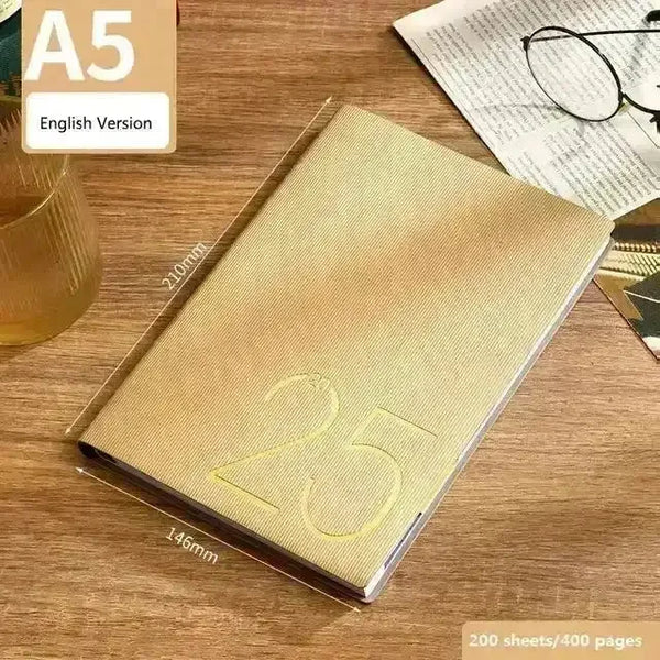 2025 Leather Textured Yearly Planner - Bear Hugs