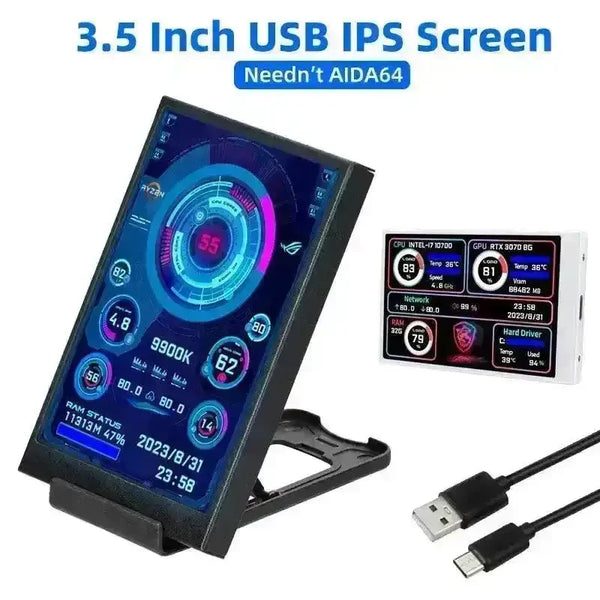 3.5 inch IPS Type-C Secondary Screen - Bear Hugs