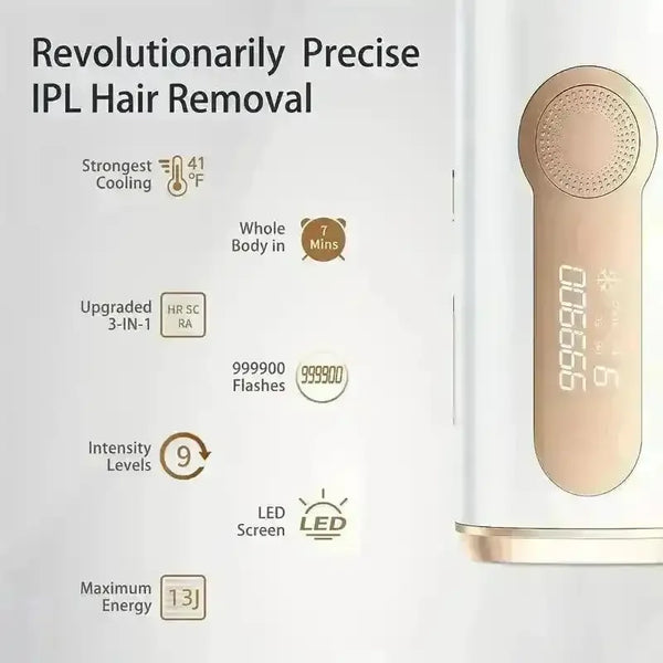 3-in-1 At-Home Permanent Hair Removal Device - Bear Hugs