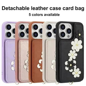 3 in 1 Crossbody Floral Phone Case (For iPhones) - Bear Hugs