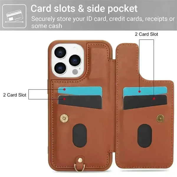 3 in 1 Crossbody Floral Phone Case (For iPhones) - Bear Hugs