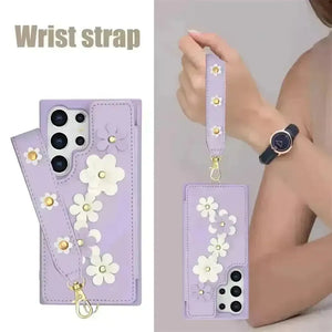 3 in 1 Crossbody Floral Phone Case (For Samsung) - Bear Hugs