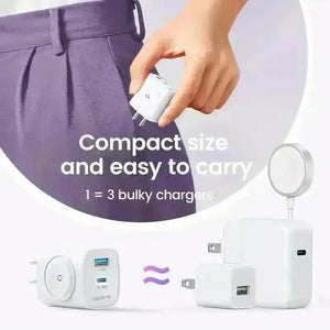 3-in-1 Fast PD Charger Block - Bear Hugs