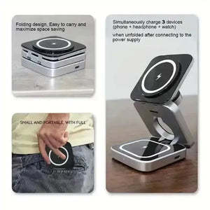 3 in 1 Wireless Charger Stand - Bear Hugs