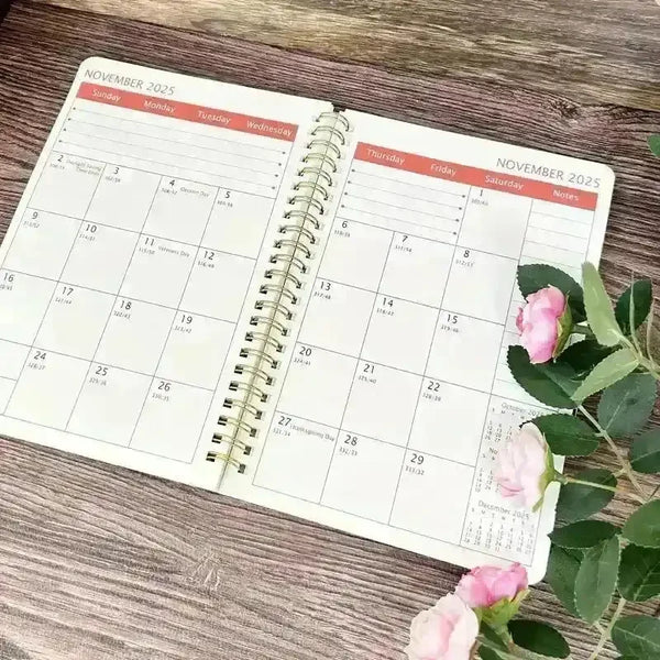 3 Year 2025-2027 Monthly Planner - Bear Hugs