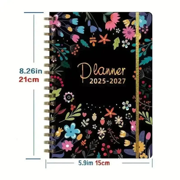 3 Year 2025-2027 Monthly Planner - Bear Hugs