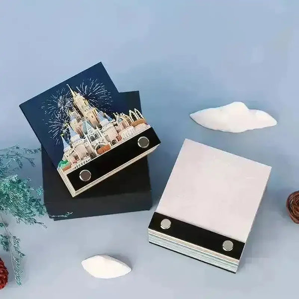 3D Art Rip Away Castle Memo Calendar - Bear Hugs