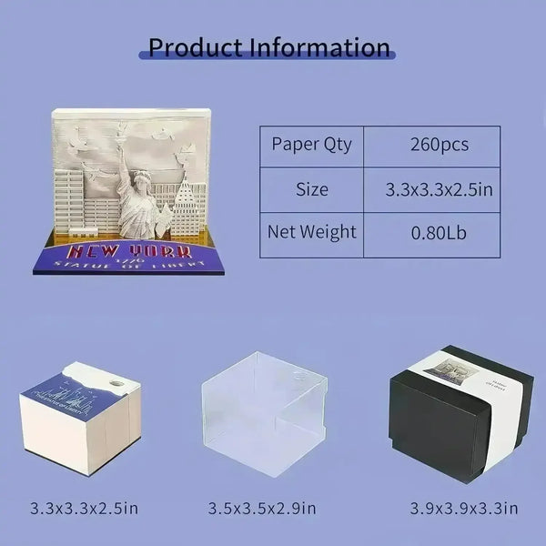 3D Art Rip Away Mountain Faces Memo Calendar - Bear Hugs