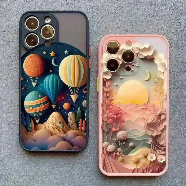 3D Beautiful Landscape Art Case (For iPhones) - Bear Hugs