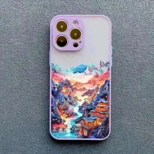 3D Beautiful Landscape Art Case (For iPhones) - Bear Hugs