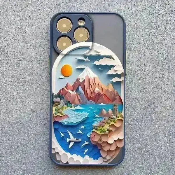 3D Beautiful Landscape Art Case (For iPhones) - Bear Hugs