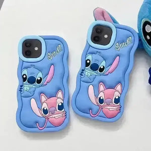 3D Cartoon Stitch Case (For iPhone) - Bear Hugs