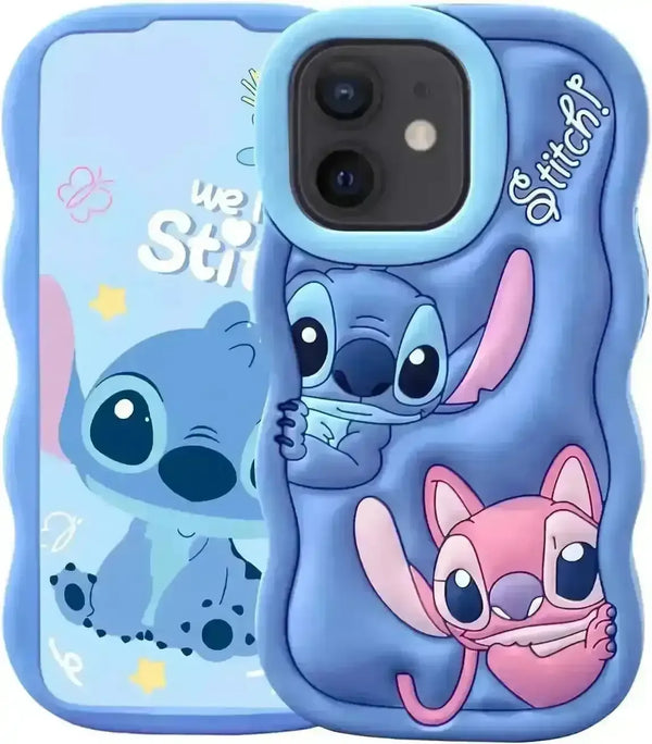 3D Cartoon Stitch Case (For iPhone) - Bear Hugs