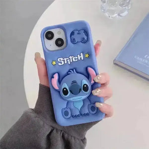 3D Cartoon Stitch Case (For iPhone) - Bear Hugs