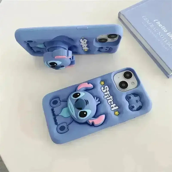 3D Cartoon Stitch Case (For iPhone) - Bear Hugs