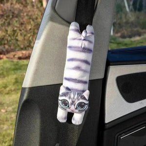 3D Cat & Dog Headrest Cushions with Seatbelt Covers - Bear Hugs