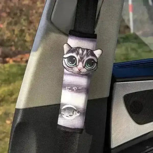 3D Cat & Dog Headrest Cushions with Seatbelt Covers - Bear Hugs