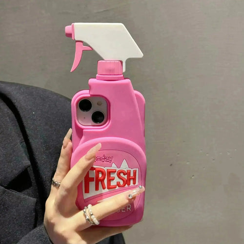 3D Cleaning Spray Phone Case (For iPhones) - Bear Hugs
