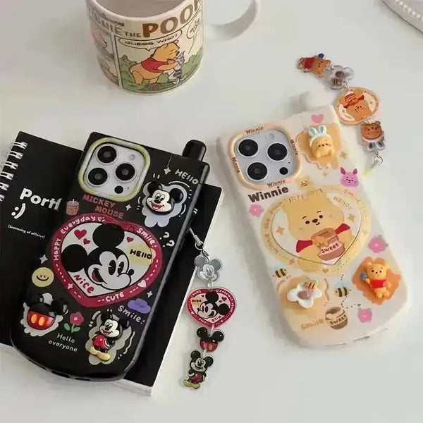 3D Disney Makeup Mirror Phone Case (For iPhones) - Bear Hugs