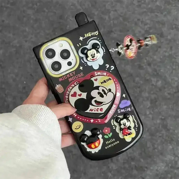 3D Disney Makeup Mirror Phone Case (For iPhones) - Bear Hugs