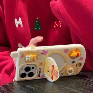 3D Disney Makeup Mirror Phone Case (For iPhones) - Bear Hugs
