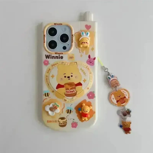 3D Disney Makeup Mirror Phone Case (For iPhones) - Bear Hugs